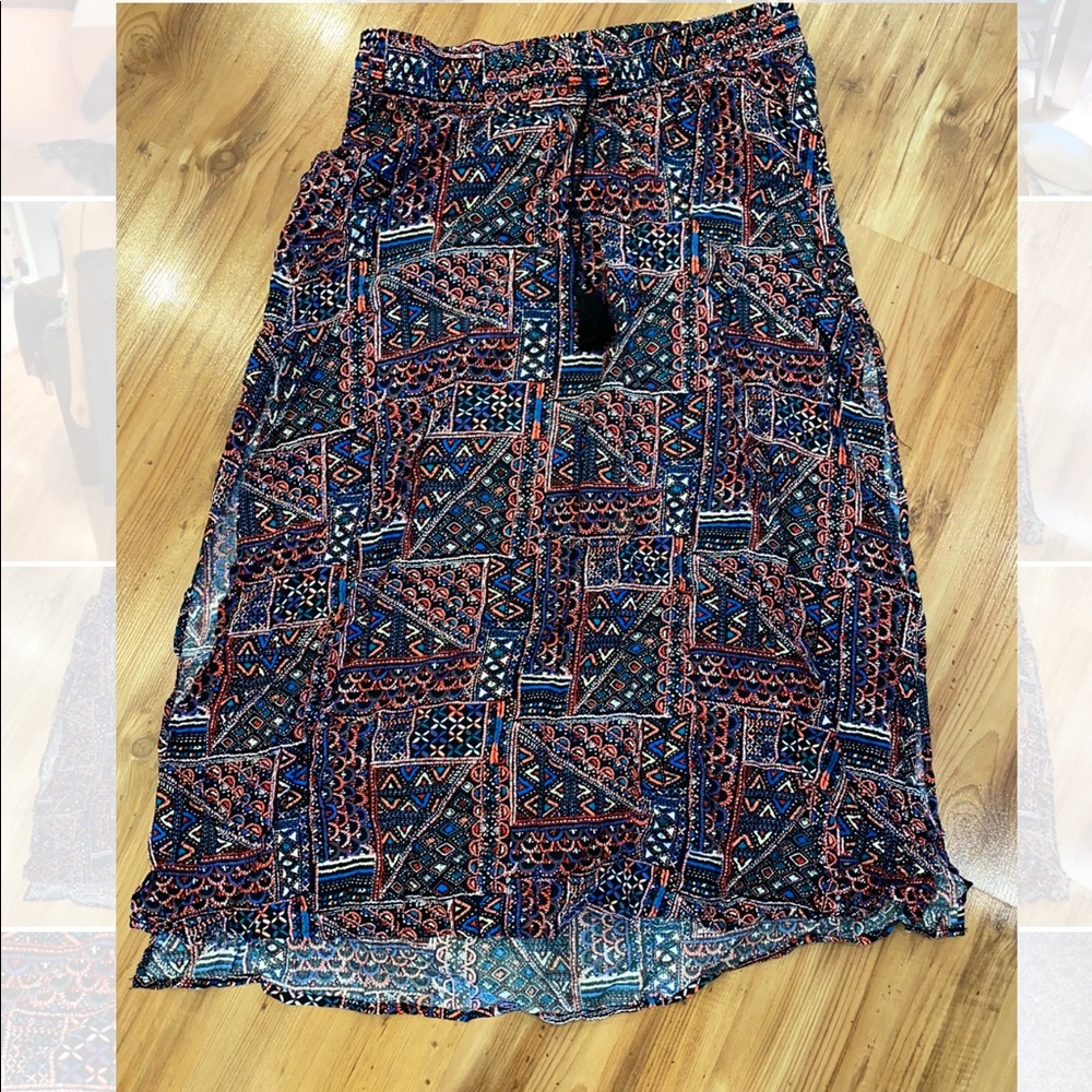 Unique long light skirt